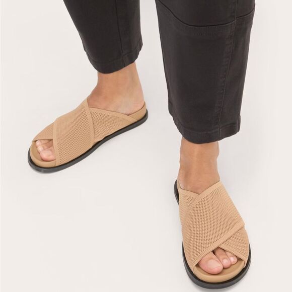 Everlane The ReKnit Form Crossover Sandal in Caramel  Size 6 - Picture 12 of 13